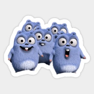 group of lemming Sticker